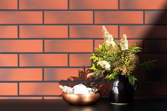 Thermal panels with clinker facade tiles of the CERRAD ROT series