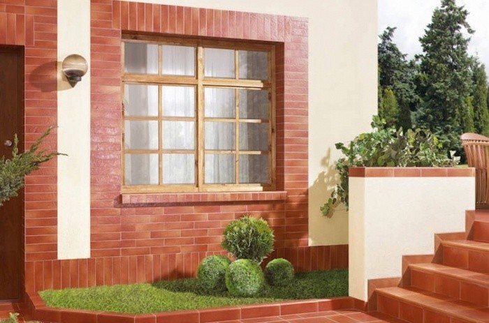 Thermal panels with clinker facade tiles of the PARADYZ TAURUS series